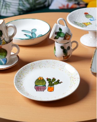 BKD HANDMADE ÇÖL ÇİÇEĞİ SERAMİK TABAK